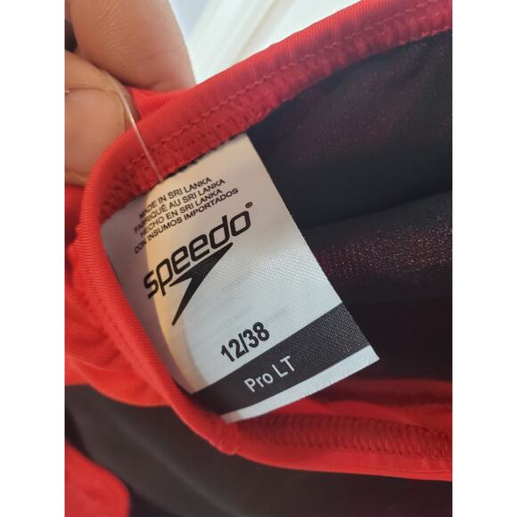 Speedo Pro LT Red One Piece Swimsuit, NWT, 12/38 - Picture 5 of 6